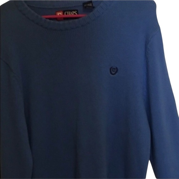 Chaps Men's V-Neck Sweater in Navy - Picture 5 of 11